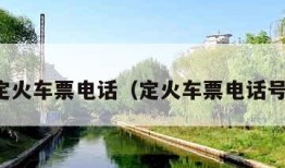 定火车票电话（定火车票电话号）