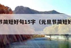 元旦节简短好句15字（元旦节简短好句20字）