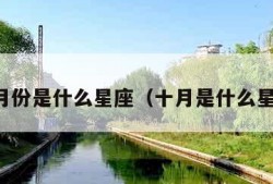 十二月份是什么星座（十月是什么星座呀）