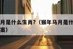 猴年马月是什么生肖?（猴年马月是什么生肖正确答案）