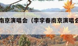 李宇春南京演唱会（李宇春南京演唱会哭了视频）