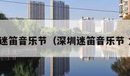 深圳迷笛音乐节（深圳迷笛音乐节 龙岗）