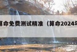 名字算命免费测试精准（算命2024年运势免费）