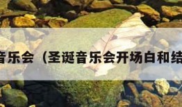圣诞音乐会（圣诞音乐会开场白和结束语）