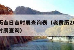 老黄历吉日吉时辰查询表（老黄历2021吉日吉时辰查询）