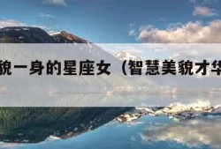 智慧美貌一身的星座女（智慧美貌才华于一身的人）