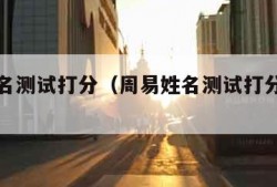 周易姓名测试打分（周易姓名测试打分星座秀）