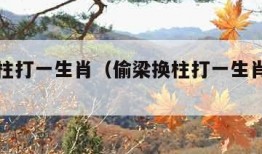 偷梁换柱打一生肖（偷梁换柱打一生肖是老鼠吗）