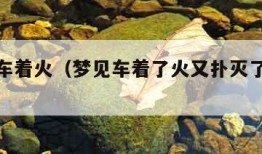 梦见汽车着火（梦见车着了火又扑灭了什么意思?）