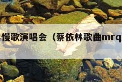 蔡依林慢歌演唱会（蔡依林歌曲mrq演唱会视频）