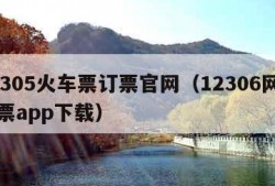 12305火车票订票官网（12306网上订票app下载）