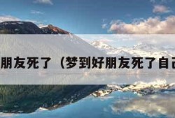 梦到好朋友死了（梦到好朋友死了自己大哭）