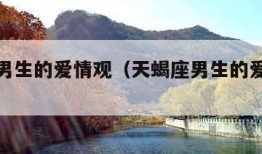 天蝎座男生的爱情观（天蝎座男生的爱情是怎样的?）