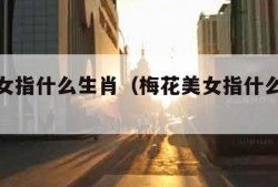 梅花美女指什么生肖（梅花美女指什么生肖呢）
