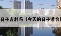 今天的日子吉利吗（今天的日子适合做什么）
