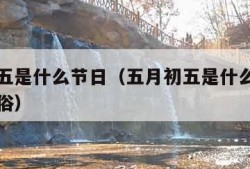 五月初五是什么节日（五月初五是什么节日有什么风俗）